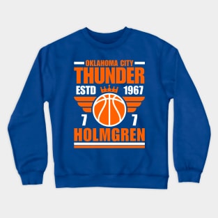 Oklahoma City Holmgren 7 Basketball Retro Crewneck Sweatshirt